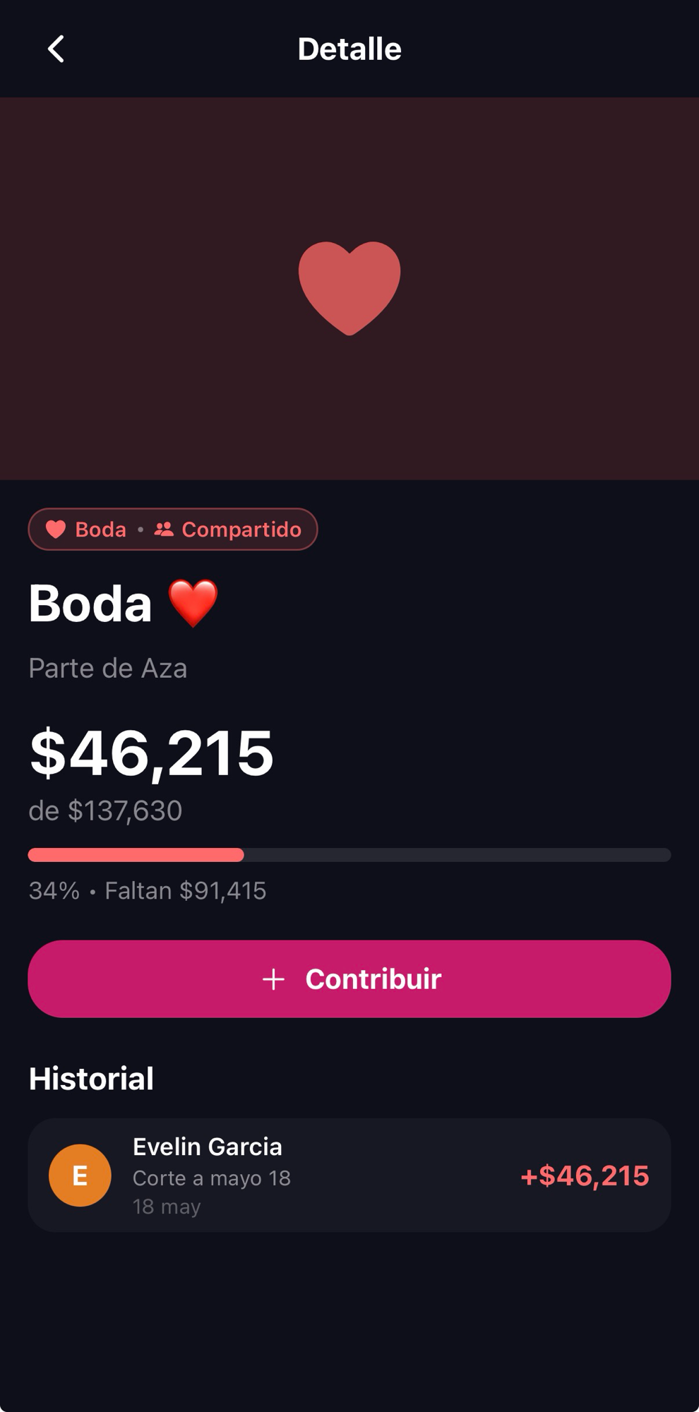 Presupuestos y metas de ahorro, captura 3