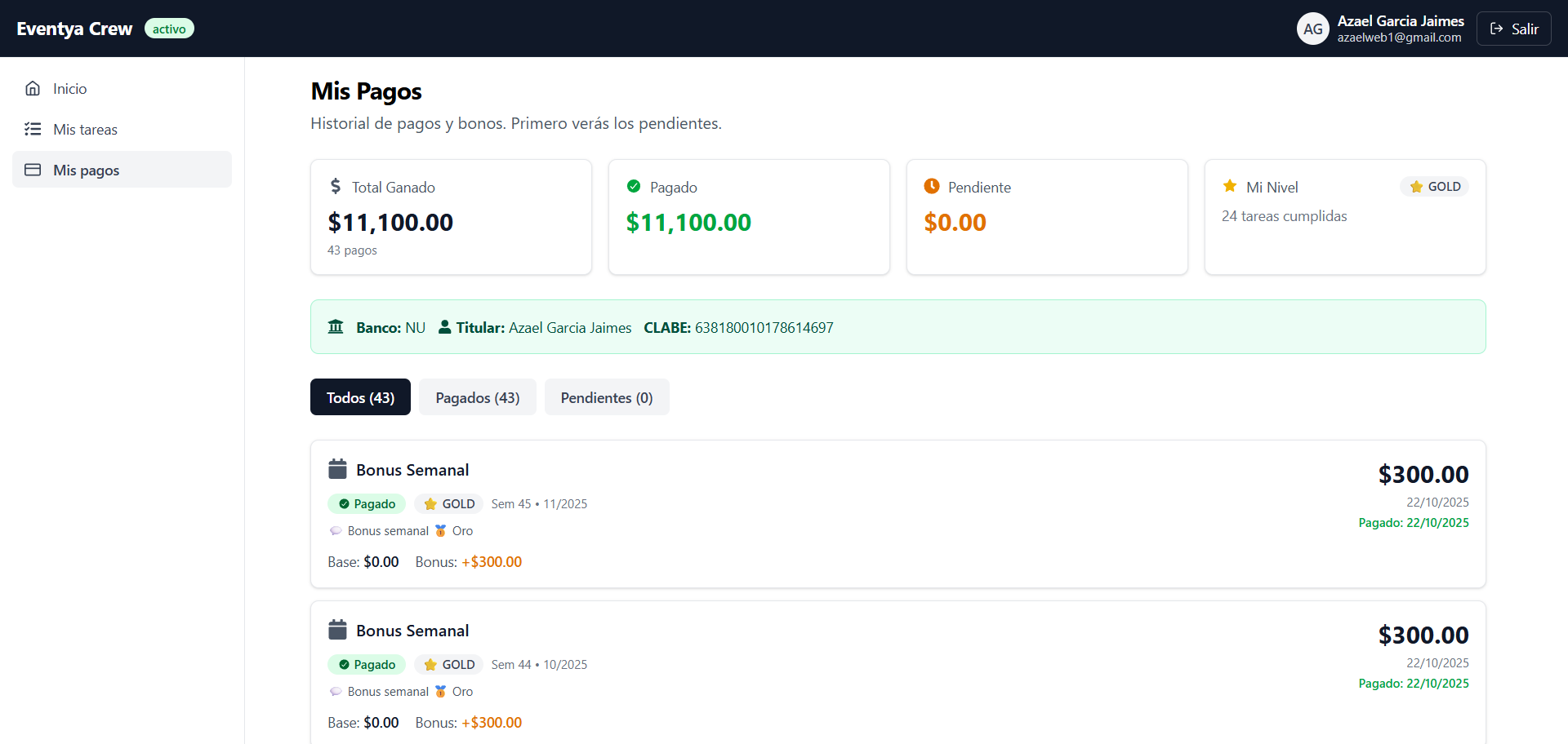 Aplicación web para colaboradores 10
