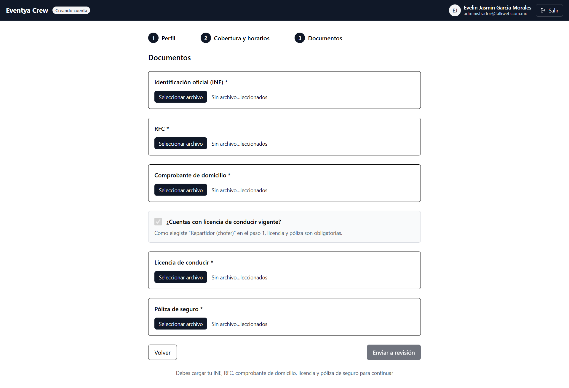 Aplicación web para colaboradores 6